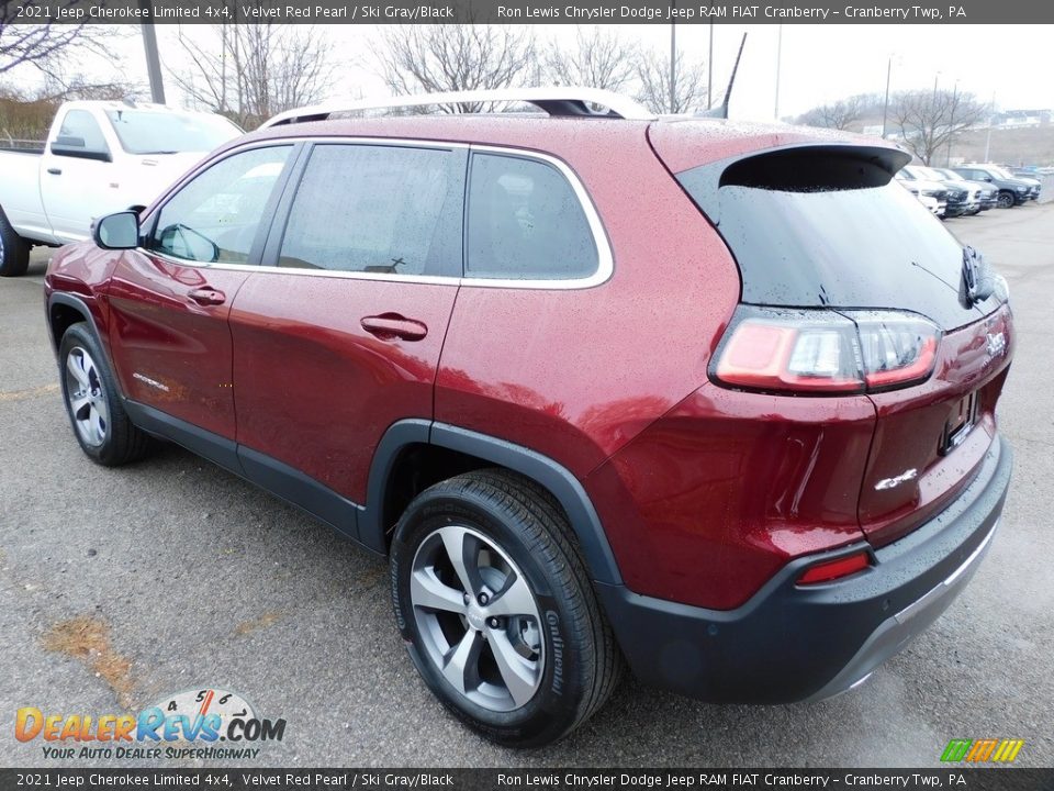 2021 Jeep Cherokee Limited 4x4 Velvet Red Pearl / Ski Gray/Black Photo #8