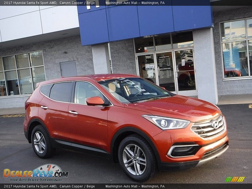 2017 Hyundai Santa Fe Sport AWD Canyon Copper / Beige Photo #1