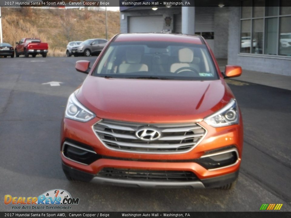 2017 Hyundai Santa Fe Sport AWD Canyon Copper / Beige Photo #4