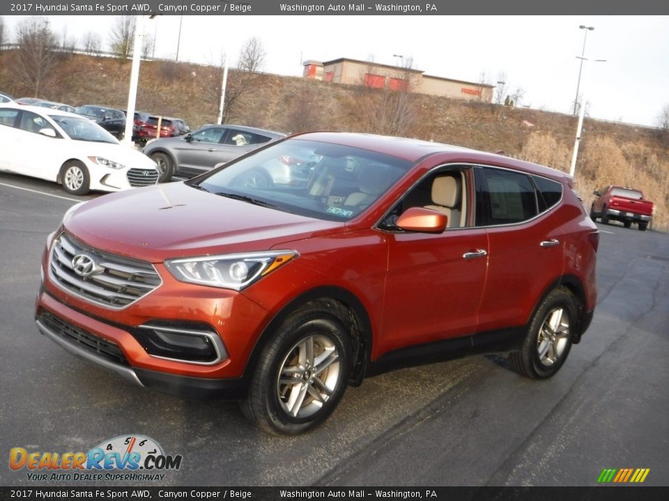 2017 Hyundai Santa Fe Sport AWD Canyon Copper / Beige Photo #5