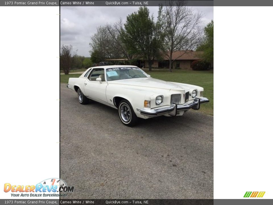 Front 3/4 View of 1973 Pontiac Grand Prix Coupe Photo #6