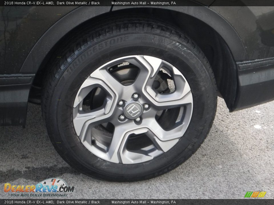 2018 Honda CR-V EX-L AWD Dark Olive Metallic / Black Photo #8