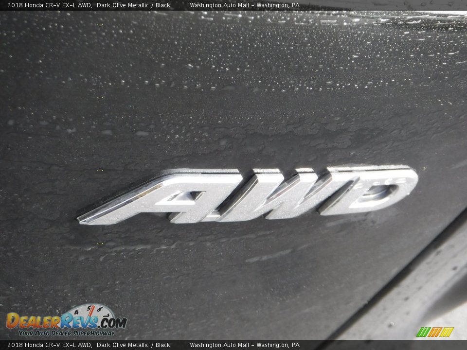 2018 Honda CR-V EX-L AWD Dark Olive Metallic / Black Photo #9