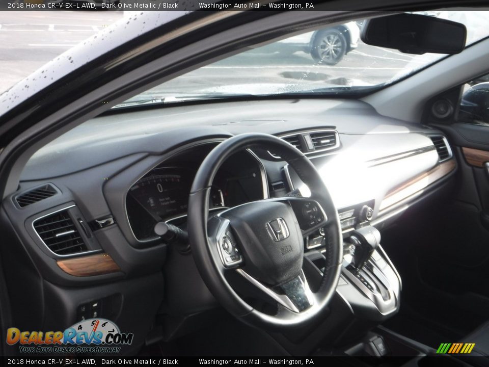 2018 Honda CR-V EX-L AWD Dark Olive Metallic / Black Photo #13