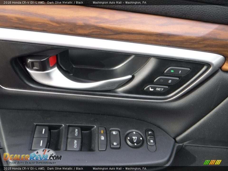 2018 Honda CR-V EX-L AWD Dark Olive Metallic / Black Photo #14