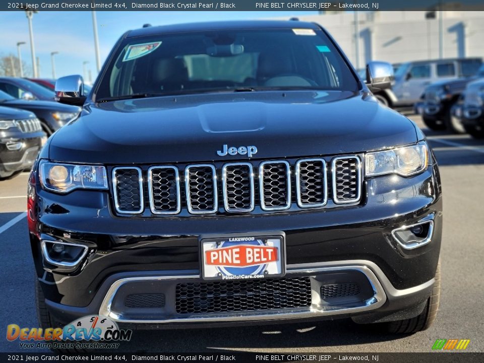 2021 Jeep Grand Cherokee Limited 4x4 Diamond Black Crystal Pearl / Black Photo #3