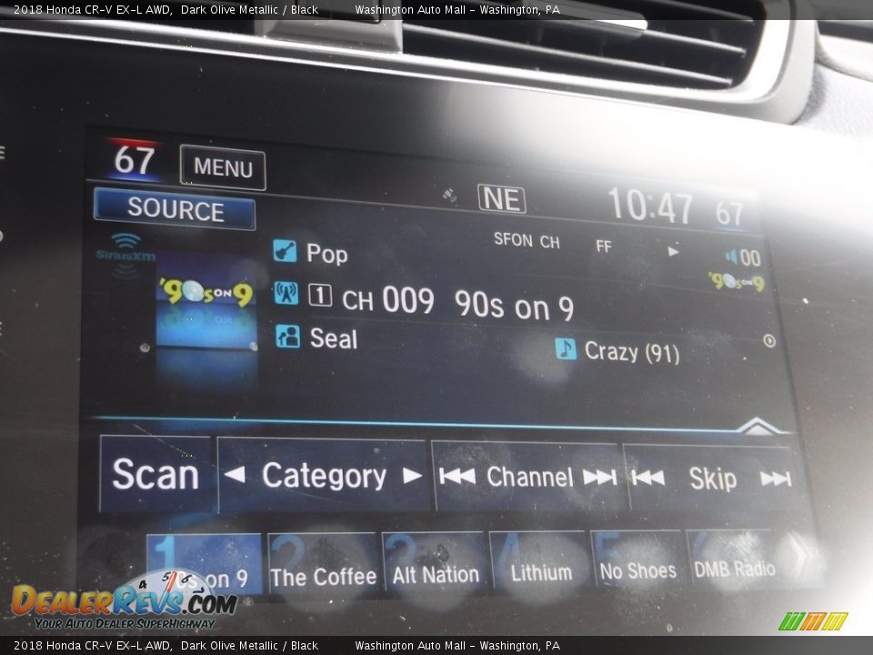 2018 Honda CR-V EX-L AWD Dark Olive Metallic / Black Photo #19
