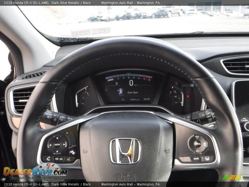 2018 Honda CR-V EX-L AWD Dark Olive Metallic / Black Photo #21