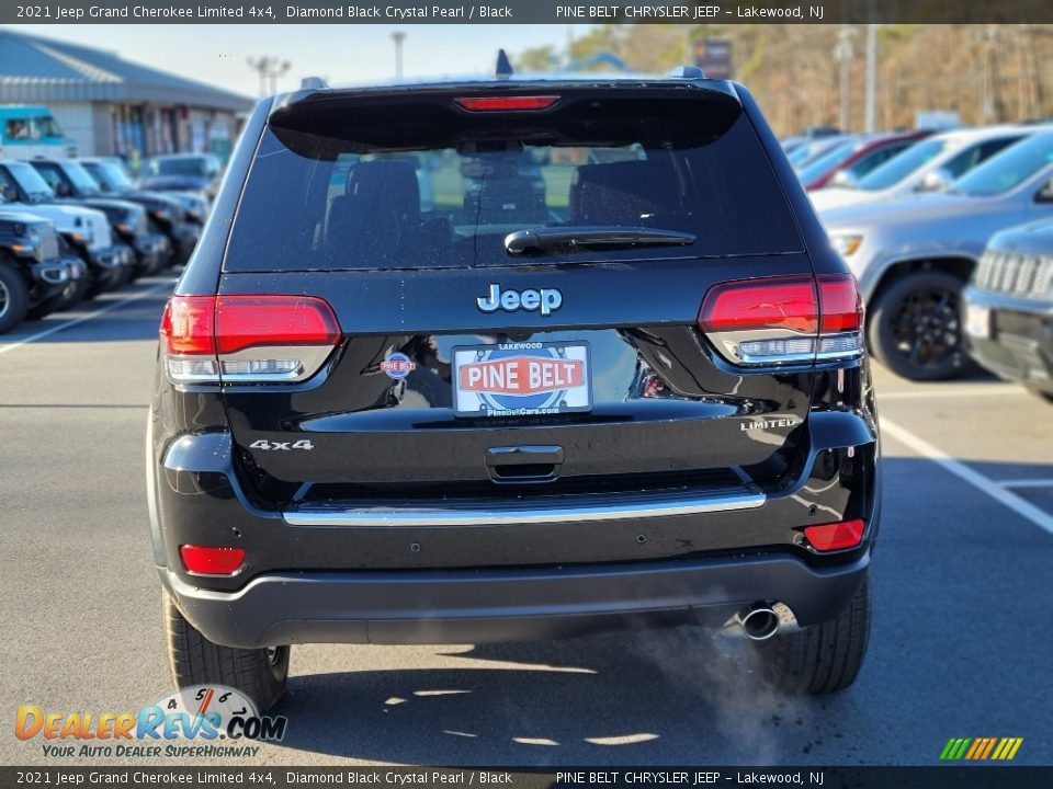 2021 Jeep Grand Cherokee Limited 4x4 Diamond Black Crystal Pearl / Black Photo #7