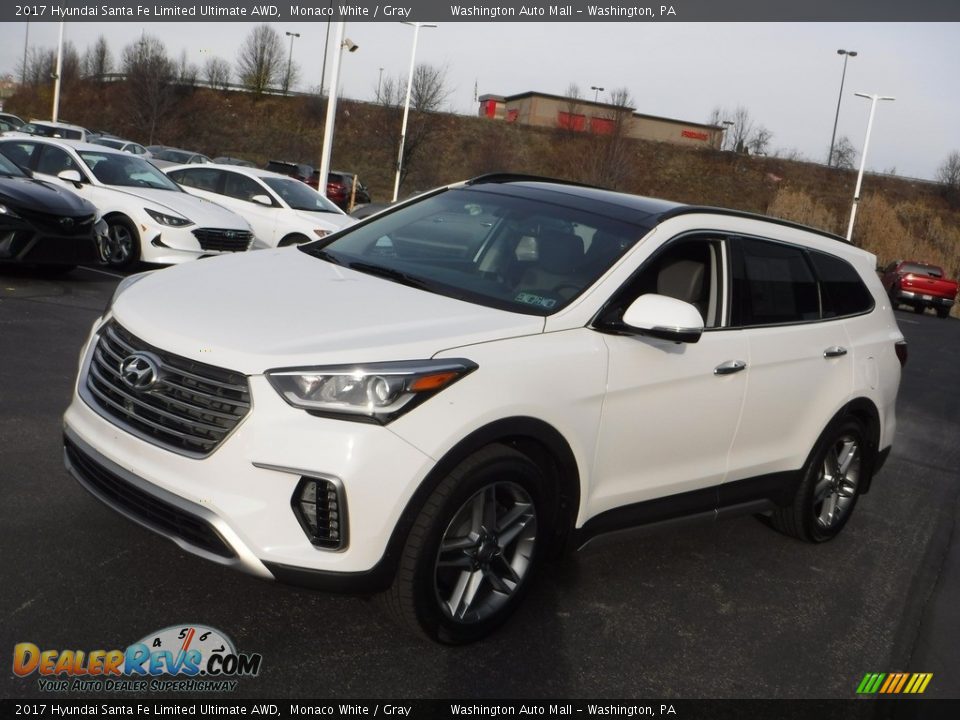 2017 Hyundai Santa Fe Limited Ultimate AWD Monaco White / Gray Photo #6