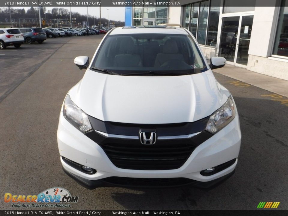 2018 Honda HR-V EX AWD White Orchid Pearl / Gray Photo #5