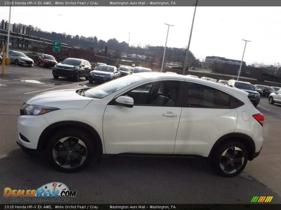 2018 Honda HR-V EX AWD White Orchid Pearl / Gray Photo #7