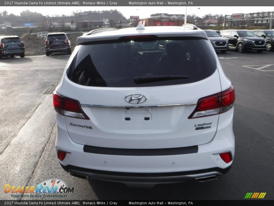 2017 Hyundai Santa Fe Limited Ultimate AWD Monaco White / Gray Photo #8