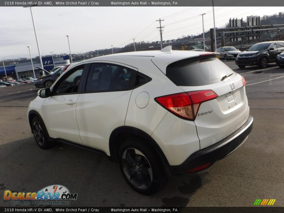 2018 Honda HR-V EX AWD White Orchid Pearl / Gray Photo #8