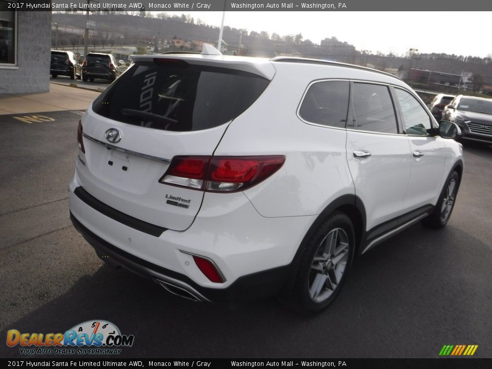 2017 Hyundai Santa Fe Limited Ultimate AWD Monaco White / Gray Photo #9