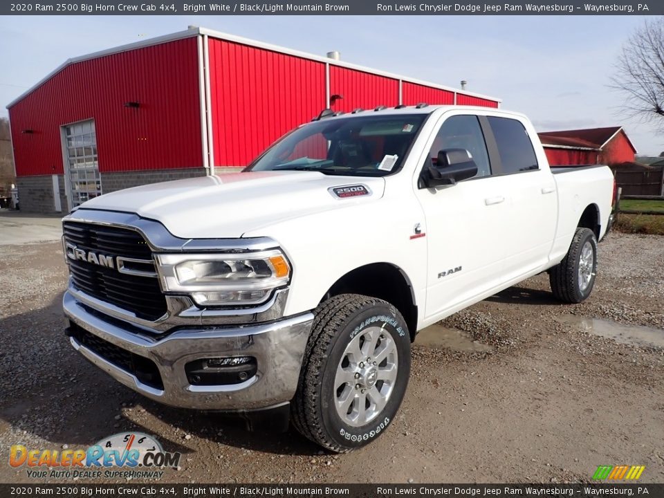 2020 Ram 2500 Big Horn Crew Cab 4x4 Bright White / Black/Light Mountain Brown Photo #1