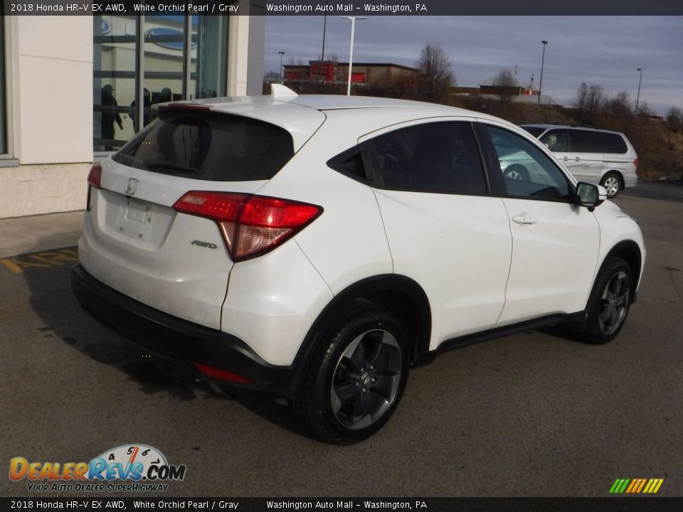 2018 Honda HR-V EX AWD White Orchid Pearl / Gray Photo #9