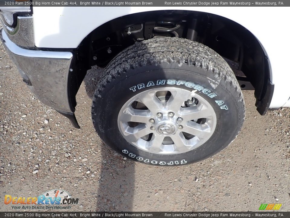 2020 Ram 2500 Big Horn Crew Cab 4x4 Bright White / Black/Light Mountain Brown Photo #2