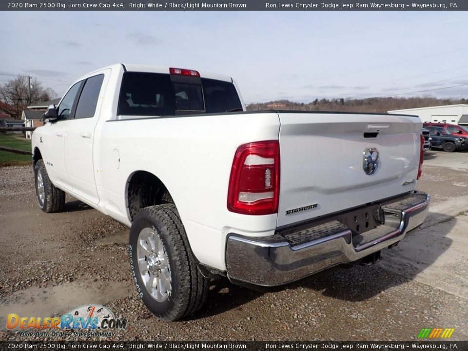 2020 Ram 2500 Big Horn Crew Cab 4x4 Bright White / Black/Light Mountain Brown Photo #4