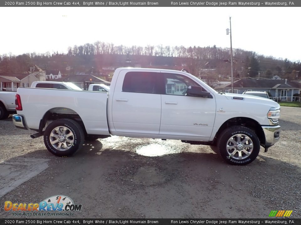 2020 Ram 2500 Big Horn Crew Cab 4x4 Bright White / Black/Light Mountain Brown Photo #7