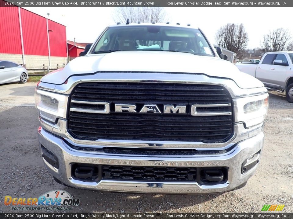 2020 Ram 2500 Big Horn Crew Cab 4x4 Bright White / Black/Light Mountain Brown Photo #9
