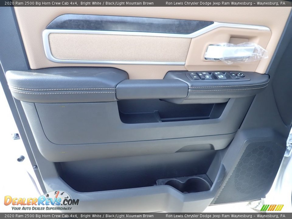 2020 Ram 2500 Big Horn Crew Cab 4x4 Bright White / Black/Light Mountain Brown Photo #13