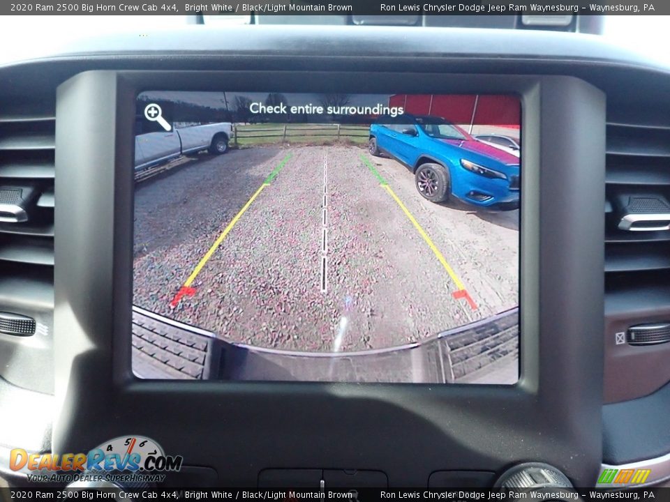 2020 Ram 2500 Big Horn Crew Cab 4x4 Bright White / Black/Light Mountain Brown Photo #16