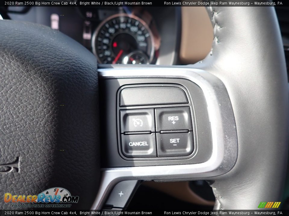 2020 Ram 2500 Big Horn Crew Cab 4x4 Bright White / Black/Light Mountain Brown Photo #17
