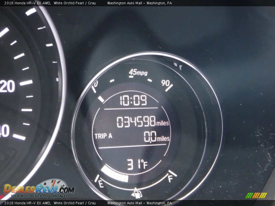 2018 Honda HR-V EX AWD White Orchid Pearl / Gray Photo #27