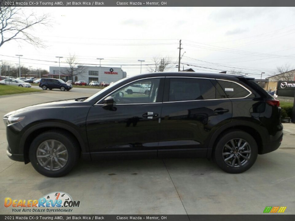 2021 Mazda CX-9 Touring AWD Jet Black Mica / Black Photo #3