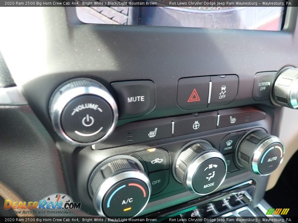 2020 Ram 2500 Big Horn Crew Cab 4x4 Bright White / Black/Light Mountain Brown Photo #20