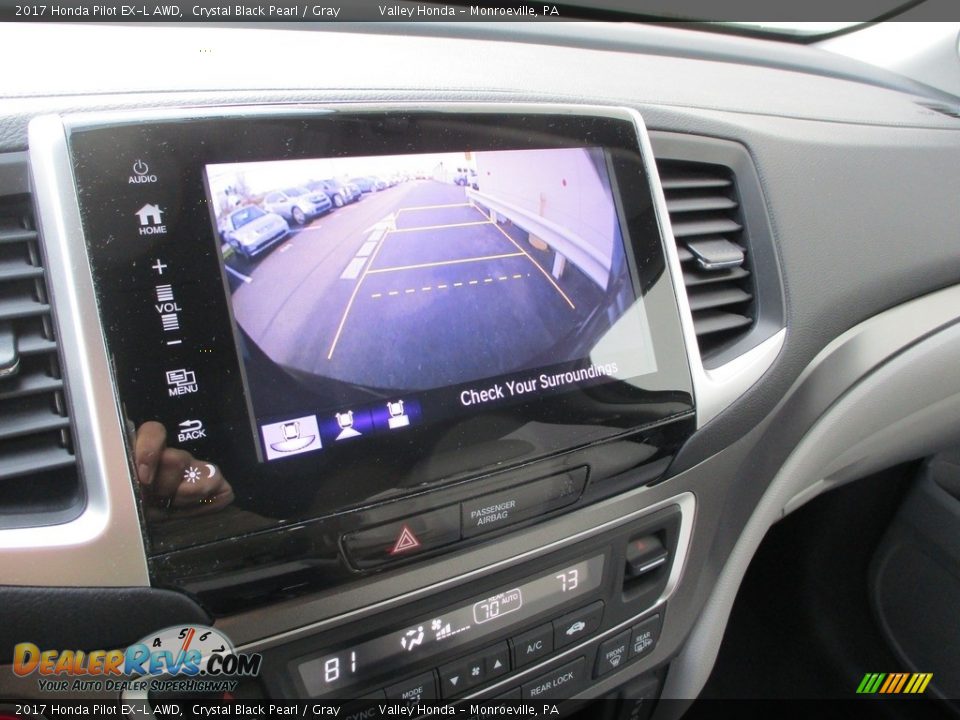 2017 Honda Pilot EX-L AWD Crystal Black Pearl / Gray Photo #16