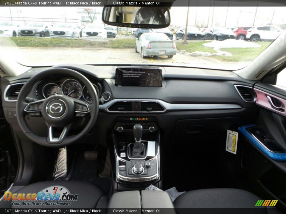 2021 Mazda CX-9 Touring AWD Jet Black Mica / Black Photo #6