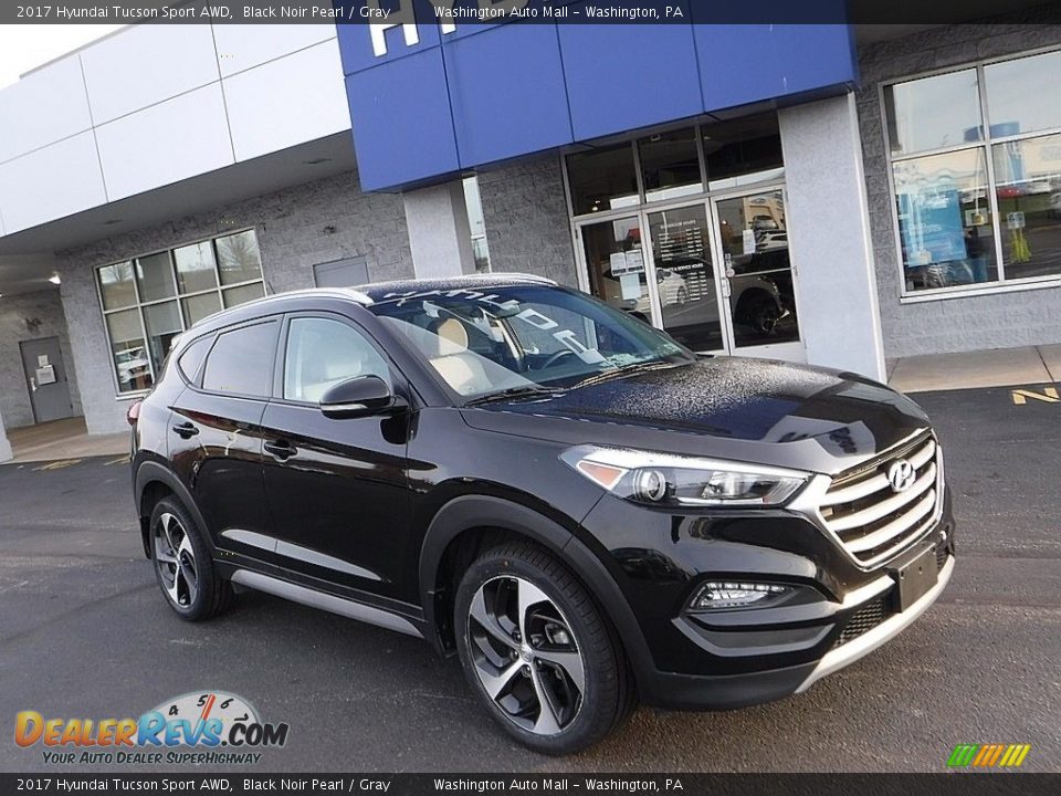 2017 Hyundai Tucson Sport AWD Black Noir Pearl / Gray Photo #1