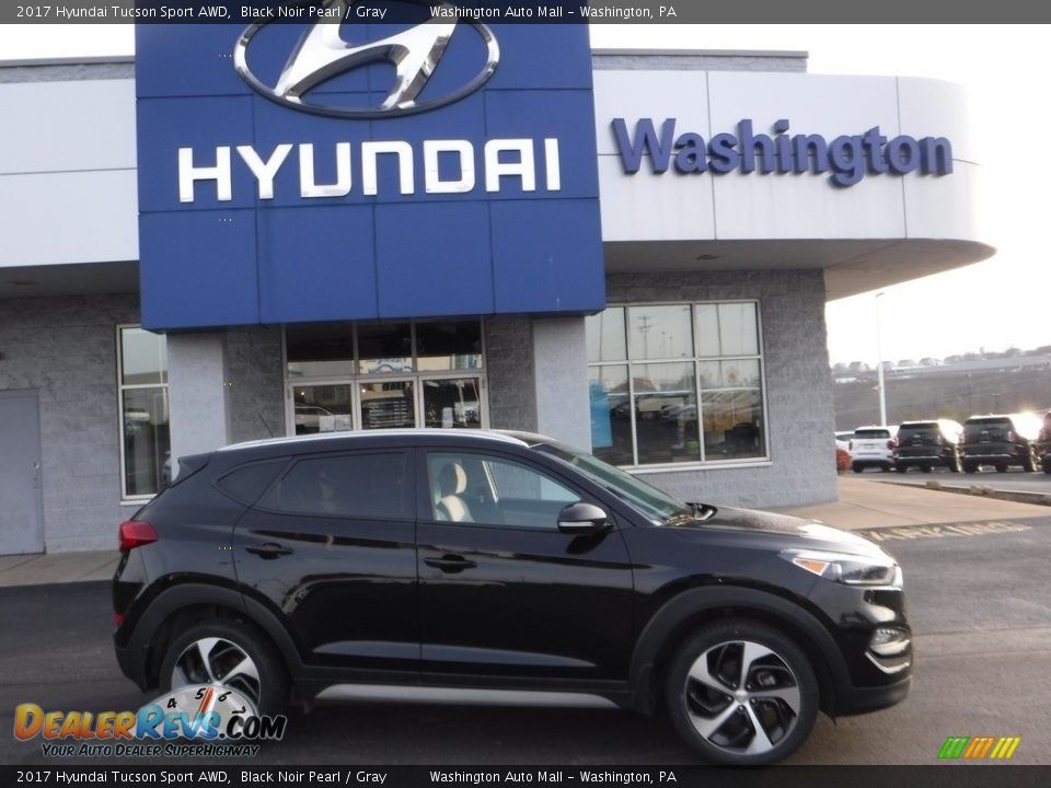 2017 Hyundai Tucson Sport AWD Black Noir Pearl / Gray Photo #2