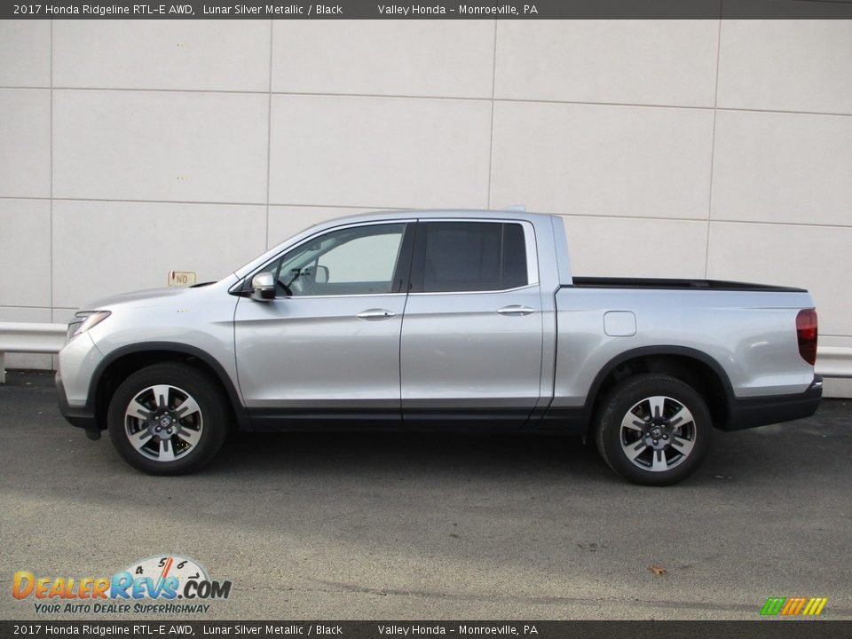 2017 Honda Ridgeline RTL-E AWD Lunar Silver Metallic / Black Photo #2