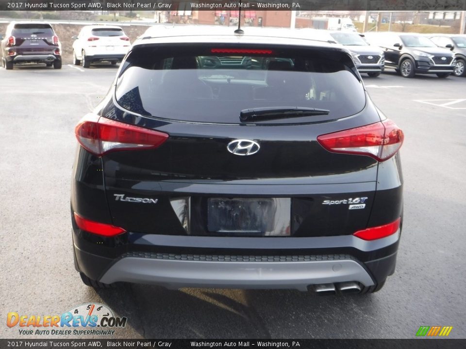 2017 Hyundai Tucson Sport AWD Black Noir Pearl / Gray Photo #7