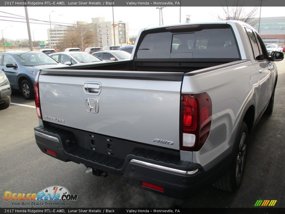 2017 Honda Ridgeline RTL-E AWD Lunar Silver Metallic / Black Photo #5