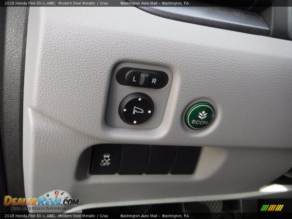 2018 Honda Pilot EX-L AWD Modern Steel Metallic / Gray Photo #14
