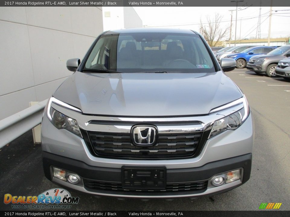 2017 Honda Ridgeline RTL-E AWD Lunar Silver Metallic / Black Photo #9