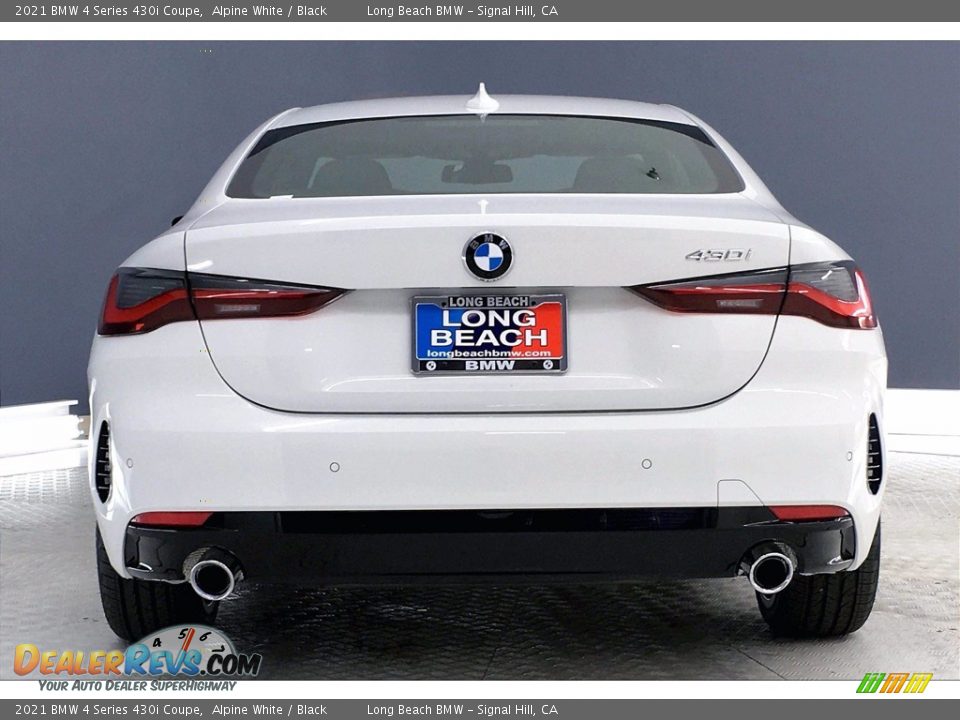 2021 BMW 4 Series 430i Coupe Alpine White / Black Photo #4