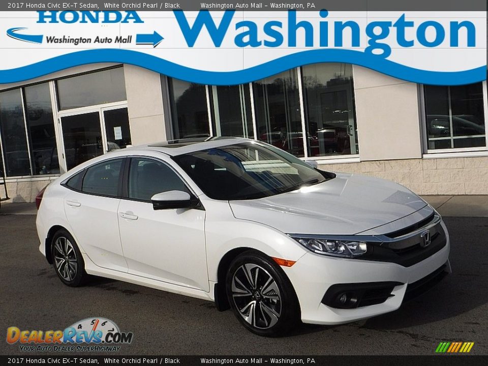 2017 Honda Civic EX-T Sedan White Orchid Pearl / Black Photo #1