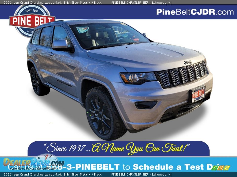 2021 Jeep Grand Cherokee Laredo 4x4 Billet Silver Metallic / Black Photo #1