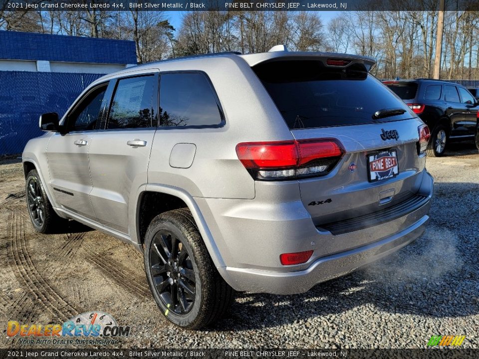 2021 Jeep Grand Cherokee Laredo 4x4 Billet Silver Metallic / Black Photo #6