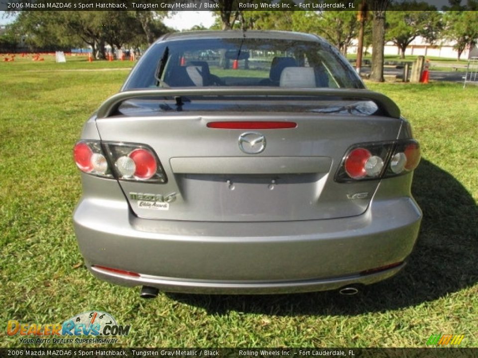 2006 Mazda MAZDA6 s Sport Hatchback Tungsten Gray Metallic / Black Photo #7