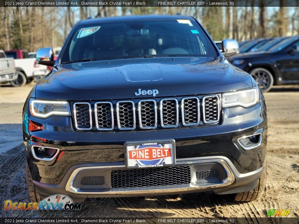 2021 Jeep Grand Cherokee Limited 4x4 Diamond Black Crystal Pearl / Black Photo #3