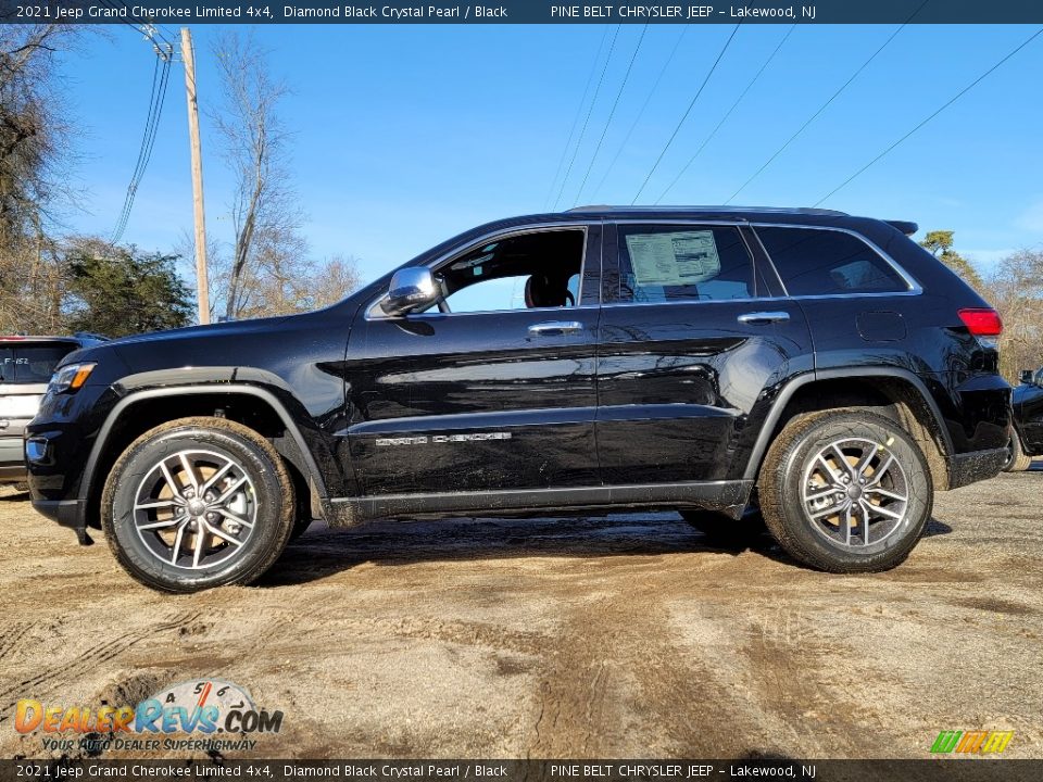 2021 Jeep Grand Cherokee Limited 4x4 Diamond Black Crystal Pearl / Black Photo #4