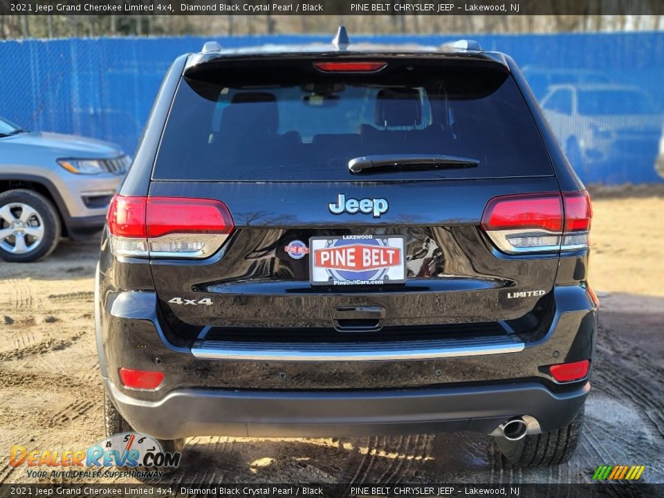 2021 Jeep Grand Cherokee Limited 4x4 Diamond Black Crystal Pearl / Black Photo #7