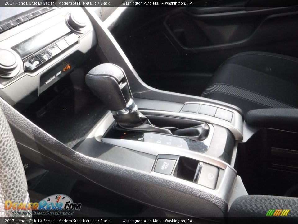 2017 Honda Civic LX Sedan Modern Steel Metallic / Black Photo #13