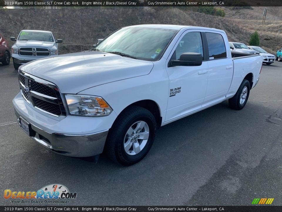 2019 Ram 1500 Classic SLT Crew Cab 4x4 Bright White / Black/Diesel Gray Photo #1